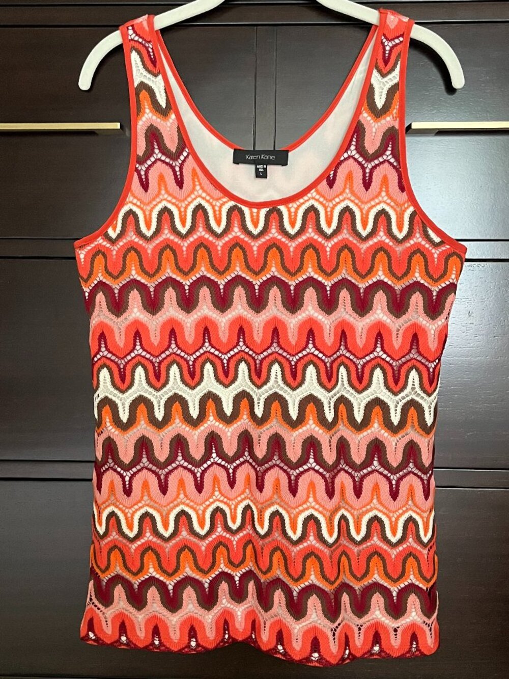 Karen Kane Tank Crochet Texture - Never Worn
